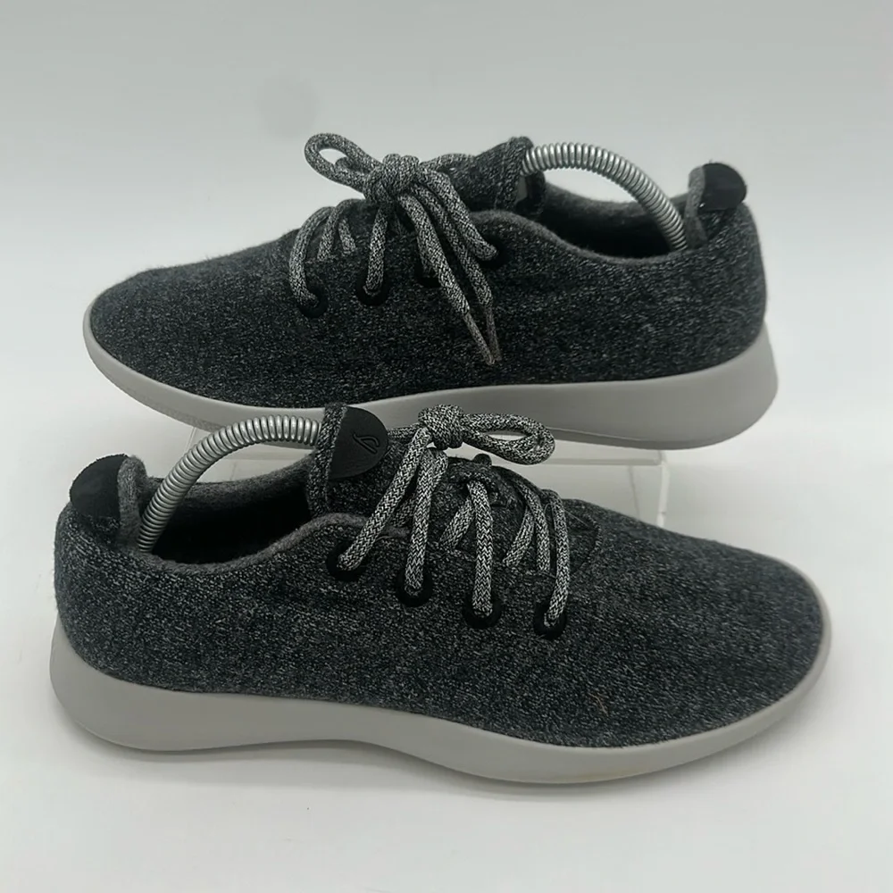 allbirds Men's Size US 10 Natural Gray Merino Wool Runners Lace Up Sneaker Shoes